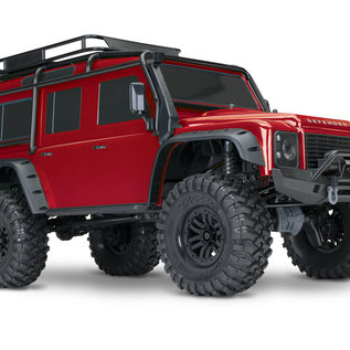 Traxxas TRA82056-4 RED TRX-4 1/10 Crawler Defender Land Rover