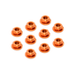 Xray XRA960241-O  4mm Orange Alum Flanged Serrated Wheel Nut (10) 960241O
