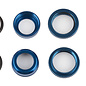 Team Associated ASC21556  Factory Team 10mm Shock Caps and Collars, Blue Aluminum, for Reflex