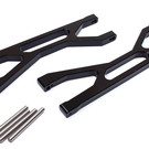 Racers Edge RCE1903BK  X-Maxx Front/Rear Aluminum Upper Suspension Arm Set - Black