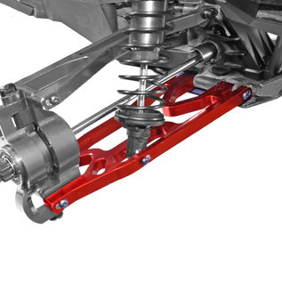Racers Edge RCE1904R  X-Maxx Front/Rear Aluminum Lower Suspension Arm Set - Red