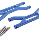 Racers Edge RCE1903BL  X-Maxx Front/Rear Aluminum Upper Suspension Arm Set - Blue