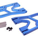 Racers Edge RCE1904BL  X-Maxx Front/Rear Aluminum Lower Suspension Arm Set - Blue