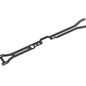 Xray XRA301071  Xray X4 22-25 Graphite Upper Deck 1.6MM