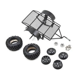 Yeah Racing YEA-YA-0405  Yeah Racing 1/10 Scale Aluminum Leaf Spring Hitch Mount Crawler Trailer