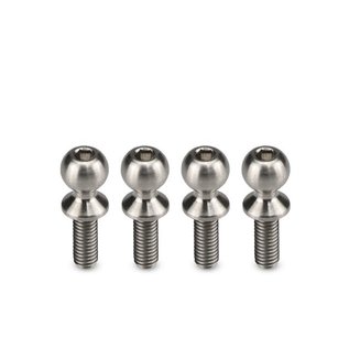 J Concepts JCO2907  Titanium Ball Stud, Regulator Steering Linkage, for ASC B6 / T6 / SC6 / DR10, 5.5x8mm, 4pcs