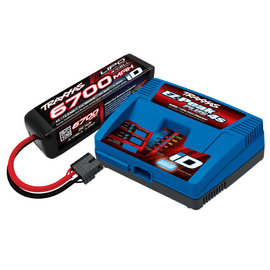 Traxxas TRA2998  6700Mah 14.8v 4S Battery (1) with EZ-Peak Live Dual Charger Completer Pack 2981/2890X