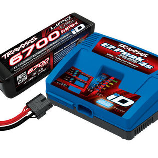 Traxxas TRA2998  6700Mah 14.8v 4S Battery (1) with EZ-Peak Live Charger Completer Pack 2981/2890X