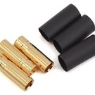Protek RC PTK-5064  ProTek RC 4mm Short Female Bullet Connector w/Shrink Tube (3)