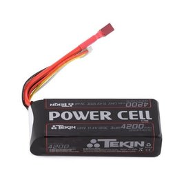 Tekin TEKTT1609  Tekin Power Cell 3S 120C Graphene LiPo Battery (11.1V/4200mAh) w/T-Style Connector