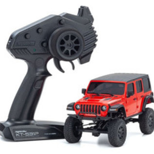 Kyosho 32521R  Mini-Z 4X4 MX-01 Readyset Jeep Wrangler Unlimited, Firecracker Red