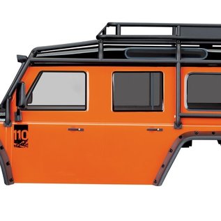 Traxxas TRA8011A  Land Rover Defender Adventure Orange Body w/ Cage & Accessories