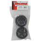 Traxxas TRA2478A 2.2 Anconda Tires on racer Black Chrome Wheels Rear (2)