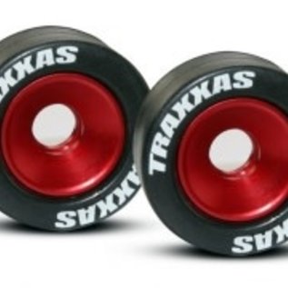 Traxxas TRA5186  Red Anodized Aluminum Wheelie Bar Wheels