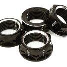Integy C26885BLACK  Billet Machined Serrated 23mm Hex Wheel Nut(4) for 1/10 & 1/8 Size Monster Truck C26885BLACK