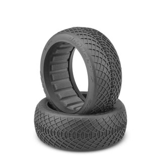 J Concepts JCO3184-06  Silver  Super Soft  Ellipse 1/8 Scale Buggy Tires, fits 83mm 1/8th Buggy Wheel (2)