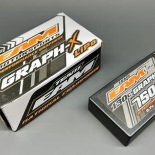 Team EA Motorsports EAM75130-1  1S 3.7v 7500mAh 130C  Graph-X Li-Po Battery w/ 5mm Bullets