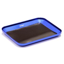 Integy C23830BLUE  Blue Magnetic Parts Storage Tray 101x120mm for Hardware, Screws & Nuts C23830Blue