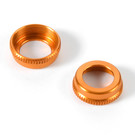 Xray XRA308354-O  ULP Alu Shock Cap Nut with Vent Hole - Orange (2) 308354O