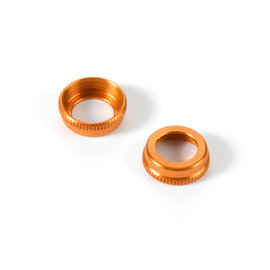 Xray XRA308354-O  ULP Alu Shock Cap Nut with Vent Hole - Orange (2)