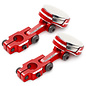 Yeah Racing YEA-YA-0531RD  Red Aluminum CNC Magnetic Invisible Body Mount (2pcs) - (Red)