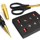Integy C31019RED  Universal Plastic R/C Body Mounting Hole, Cut & Trim Tool Kit