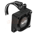 Yeah Racing YEA-YA-0525BK  Black Yeah Racing Aluminum 7075 Fan Mount w/ 30mm Tornado Fan for 540 Motor Black