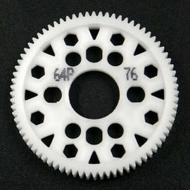 Yeah Racing SG-64076  64P 76T Yeah Racing Competition Delrin Spur Gear 64P 76T For 1/10 On Road Touring Drift