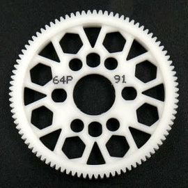 Yeah Racing SG-64091  64P 91T Yeah Racing Competition Delrin Spur Gear 64P 91T For 1/10 On Road Touring Drift