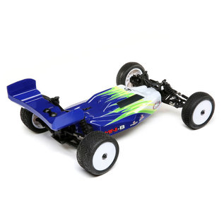 TLR / Team Losi LOS01016T1  Blue/White  Mini-B, Brushed, RTR: 1/16 2WD Buggy