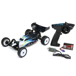 TLR / Team Losi LOS01016T2  Black/White  Mini-B, Brushed, RTR: 1/16 2WD Buggy