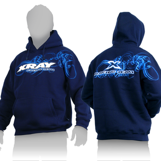 Xray XRA395600XXXL  Xray XRAY Sweater Hooded with Zipper - Blue (XXXL)