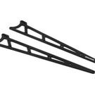 Traxxas TRA9462  Traxxas (Charcoal Grey) Aluminum Wheelie Bar Side Plates (2)