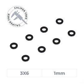 OfficinaRC OFC-SS-3610  Officinarc Alu Smart Shim 3X6X1 MM - (8)