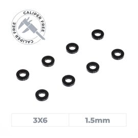 OfficinaRC OFC-SS-3615  Officinarc Alu Smart Shim 3X6X1.5 MM - (8)