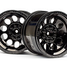 HPI HPI101252  Bullet ST Wheels, Black Chrome (Pair)