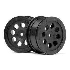 HPI HPI103039  ST-8 Wheel, Black, 0mm Offset, (2pcs)