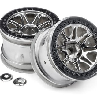 HPI HPI113336  Chrome Split 8 Truck Wheels (2)