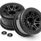 HPI HPI113337  Black Split 8 Truck Wheels (2)