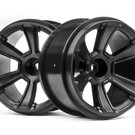 HPI HPI115327  6-Shot MT Wheel, Black, (2pcs), Jumpshot MT