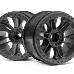HPI HPI116528  6-Shot Jumpshot ST Wheel, Black, (2pcs)