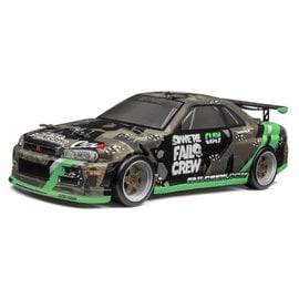 HPI HPI120166  Fail Crew Nissan Skyline R34 GT-R Painted Body (fits 150mm Micro RS4)