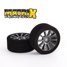 MX-10P42AC 1/10 Rear 42 Shore AIR 30mm 1/10 Foam Tire w/ Carbon Wheel (2)