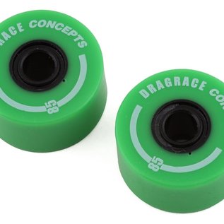 Drag Race Concepts DRC-10208.8  DragRace Concepts Big Wheel Wheelie Bar Wheels (Fluorescent Green) (2)