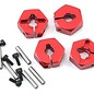 MST MXS-820044R  MST Alum. hex. wheel hubs 4mm (red) (4)