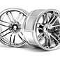 HPI HPI3341  HPI 12mm Hex LP32 Rays VolkRacing RE30 Wheels (2) (6mm Offset) (Chrome)