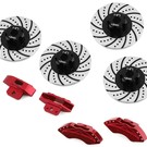 HOT RACING HRATRF10P202  Hot Racing Traxxas 4-Tec 2.0 Aluminum Disc Brake w/Calipers (Red) (4)