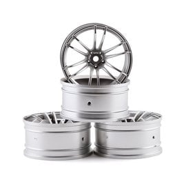 MST MXS-832063FS  MST TSP Wheel Set (Flat Silver) (4) (+5 Offset) w/12mm Hex