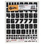 Firebrand RC FBR1DECLIB455  Firebrand RC Numb3Rs 2 Liberty Decal Set (Black w/Silver Outlines)