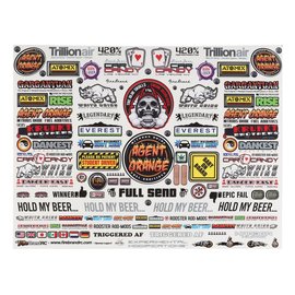 Firebrand RC FBR1SCLDTL123  Firebrand RC Sponsor Logos 5 Decal Set (8.5x11")